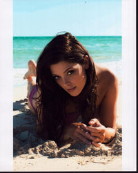 Ashley Greene beach photo print, vibrant summer decor