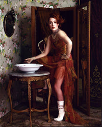 Gillian Anderson In Patterned Dress Photo Print - 8x10