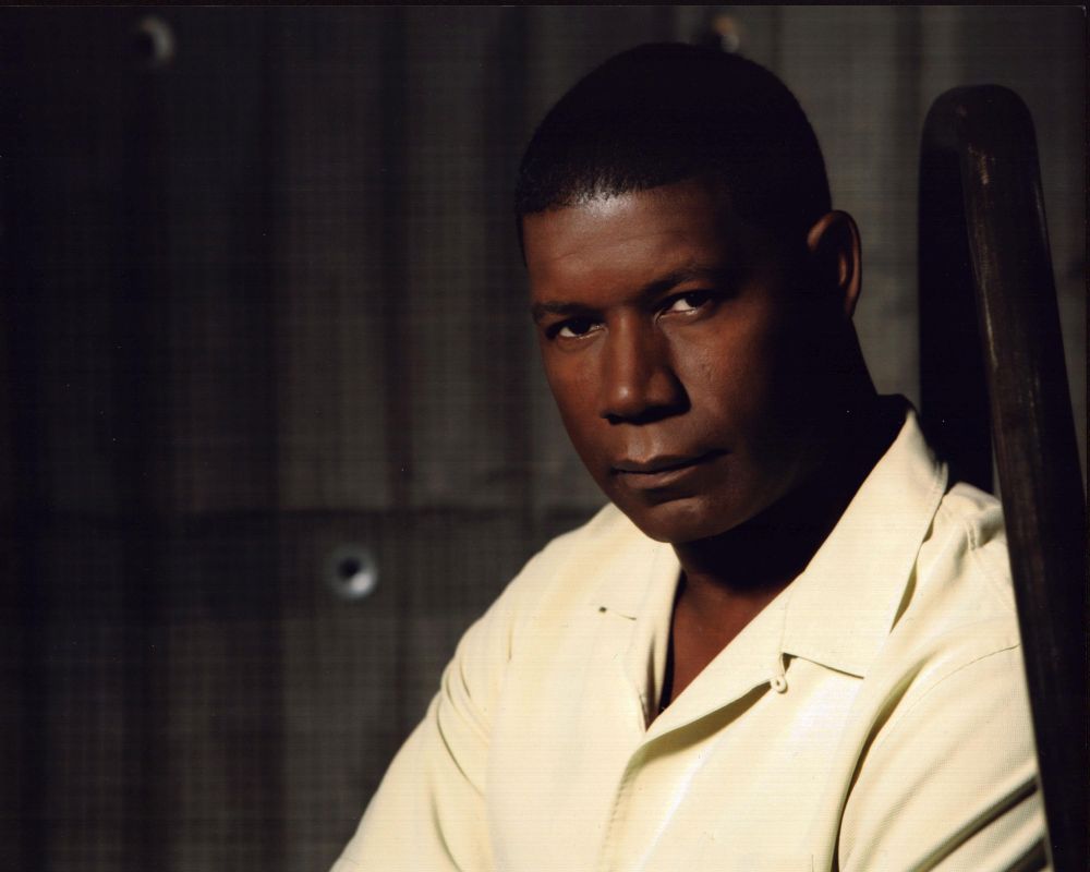Dennis Haysbert Photo Print in Yellow Top, vibrant actor portrait