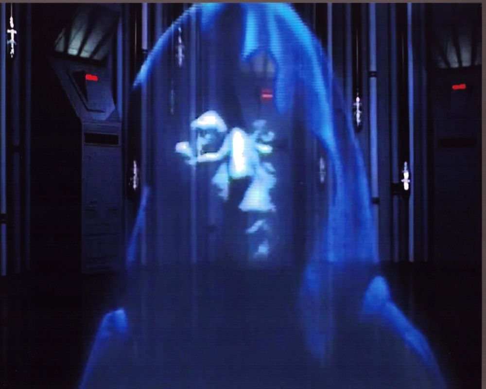 Palpatine hologram photo print from Star Wars: Episode V - The Empire Strikes Back