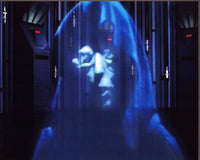 Palpatine hologram photo print from Star Wars: Episode V - The Empire Strikes Back