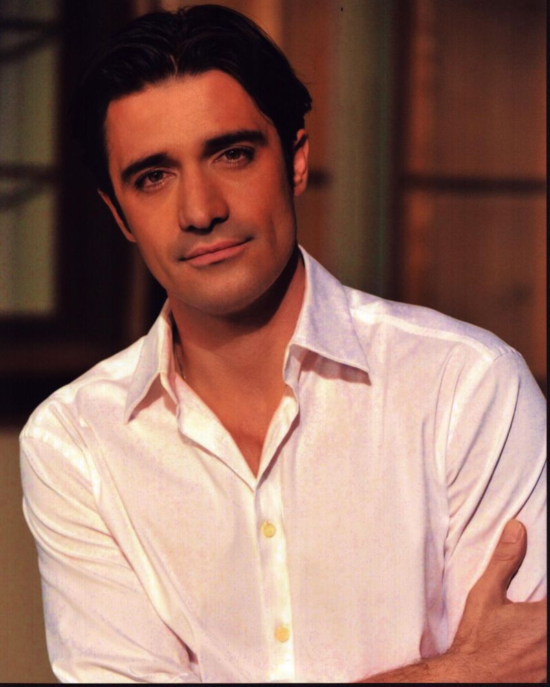 Gilles Marini in white button-down shirt photo print