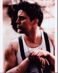 Matt LeBlanc photo print in tank top and suspenders, perfect for pop culture fans.