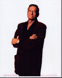 Hugh Hefner in Red Velvet Smoking Jacket Photo Print (8x10)