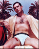 Antonio Banderas Photo Print in Underwear and Yellow Robe (8x10)