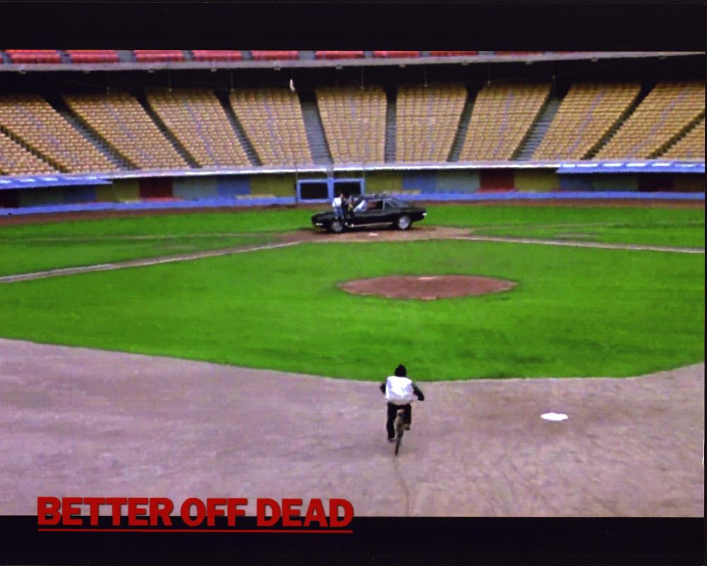 Baseball field scene photo print from the movie Better Off Dead...