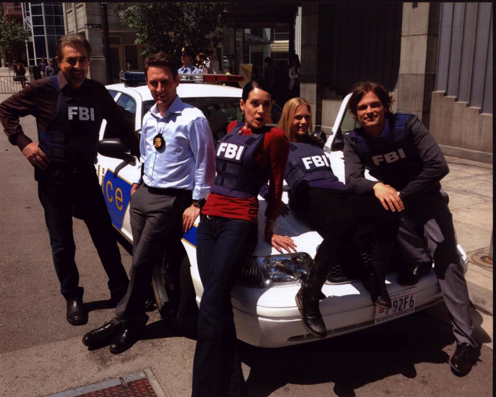 Criminal Minds Group on Cop Car Photo Print