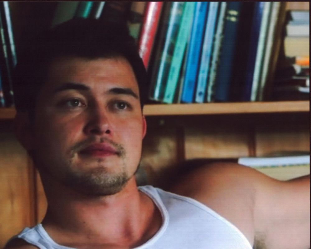 Christopher Sean wearing a white tank top in Hawaii Five-0 photo print.