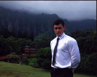 Christopher Sean Wearing Tie On Hillside Photo Print