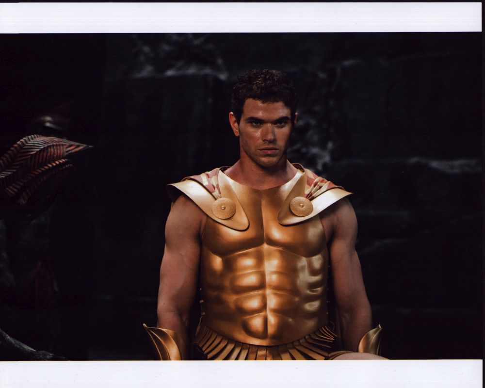 Kellan Lutz in golden armor from Immortals - photo print