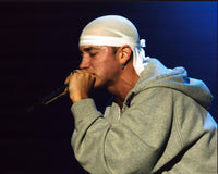 Eminem On Stage Photo Print in Gray Sweatshirt - 8x10