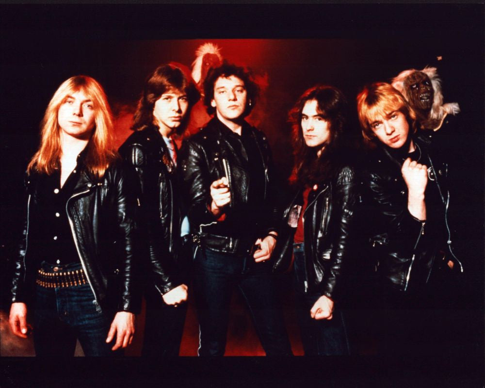 Iron Maiden Group in Leather Jackets Photo Print - 8x10