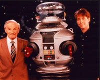 Jonathan Harris and Bill Mumy with Robot Photo Print - Lost In Space