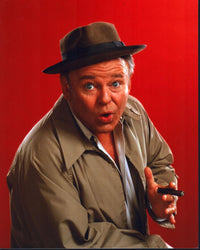 Carroll O'Connor In Trench Coat with Cigar Photo Print