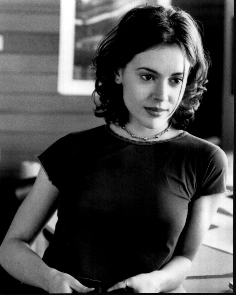 Alyssa Milano In Fear black and white photo print