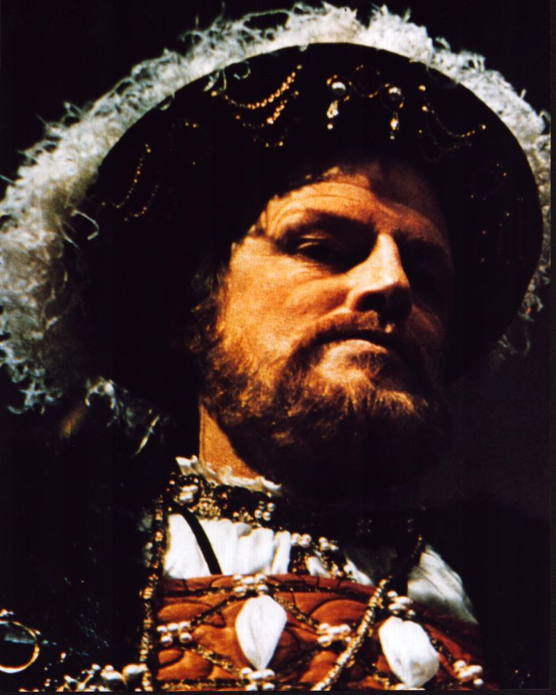 Keith Michell closeup as Henry VIII photo print