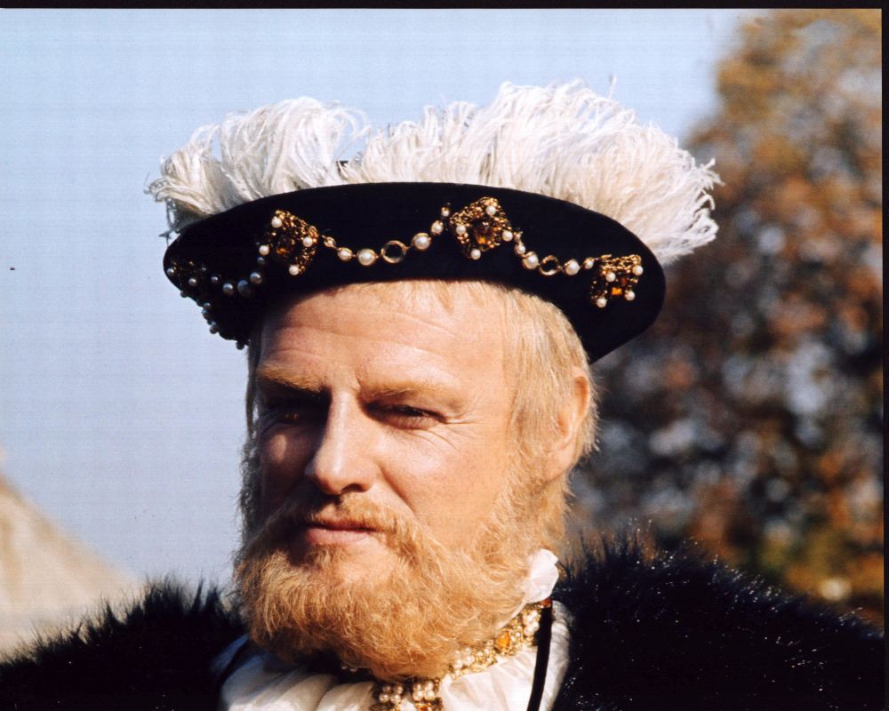 Keith Michell in Black Fur as Henry VIII Photo Print