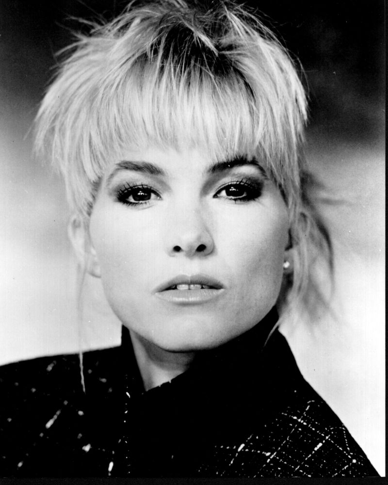 Janet Jones closeup black and white photo print showcasing intricate details.