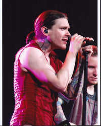 Brent Smith Singing On Stage Photo Print showcasing live performance energy.