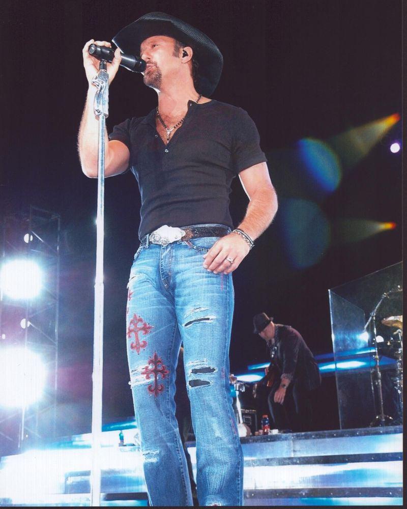 Tim McGraw On Stage Photo Print - 8x10 Size