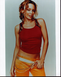 Kylie Minogue Glamorous Photo Print in Red and Orange Fashion