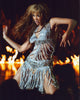 Beyoncé Dancing On Stage in Silver Tassel Outfit Photo Print