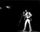 Elvis Presley On Stage Black and White Photo Print (8x10)