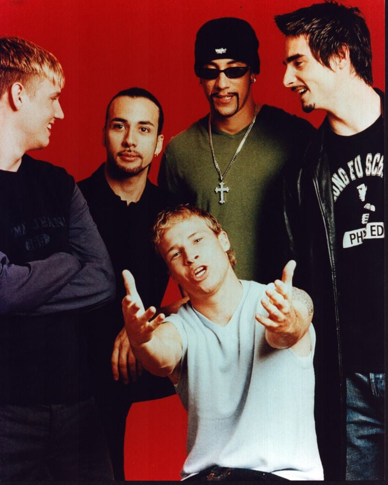 Backstreet Boys Red Background Photo Print - 8x10