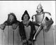 Bert Lahr, Ray Bolger, and Jack Haley on Fence - The Wizard of Oz Black and White Photo Print