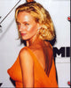 Uma Thurman in a backless orange dress photo print.