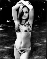 Christina Ricci Black and White Photo Print in Swimsuit (8x10)