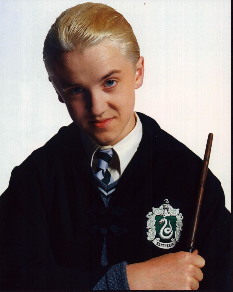 Tom Felton as Draco Malfoy in Slytherin Robe - Harry Potter Photo Print