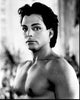 Richard Grieco shirtless black and white photo print.
