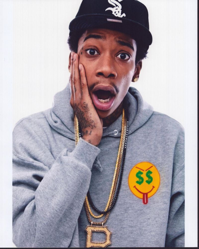 Wiz Khalifa Photo Print in Gray Hoodie - 8x10