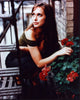 Jennifer Love Hewitt On Fire Escape with Flowers Photo Print
