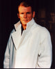 Nick Nolte photo print in white coat with popped collar