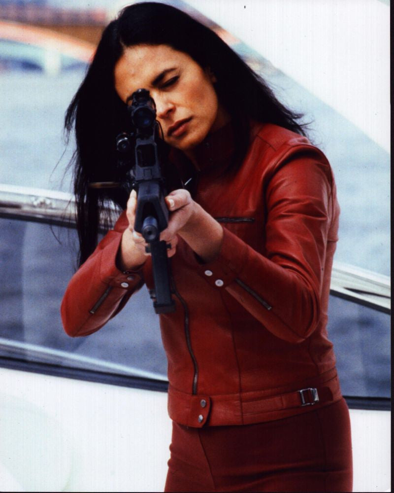 Maria Grazia Cucinotta in Red Outfit - The World Is Not Enough Photo Print