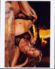 Autumn Reeser Laying On Side in Black Lingerie Photo Print