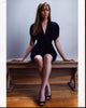 Autumn Reeser Black Dress Photo Print on Bench