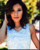Ashley Campuzano in Blue and White Floral Top Photo Print