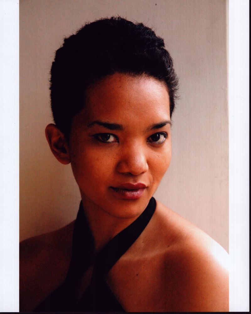 Chipo Chung in Black Halter Top Photo Print showcasing elegance and style.