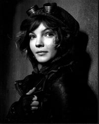 Close-up photo print of Camren Bicondova in a leather jacket from Gotham
