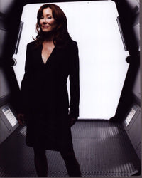 Mary McDonnell Battlestar Galactica photo print capturing a powerful moment.