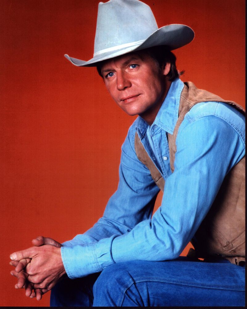 David Soul in denim and cowboy hat photo print.