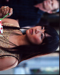 Greta Lee in Girls Photo Print featuring vibrant colors and modern design.