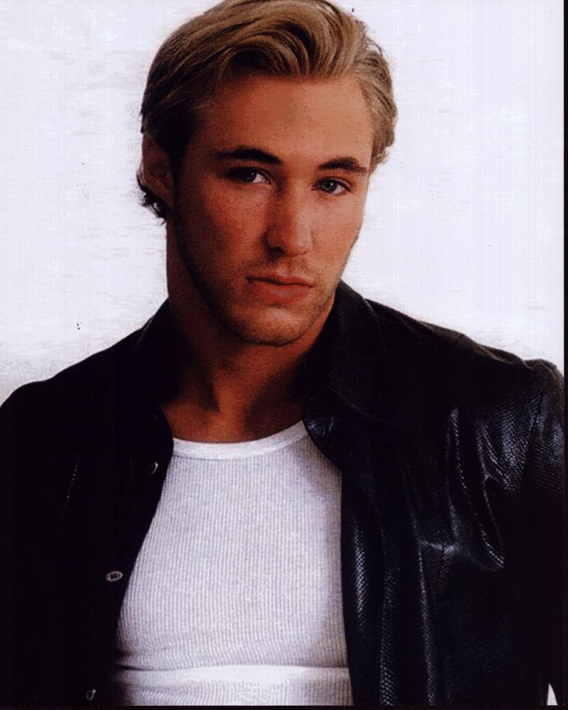 Kyle Lowder photo print in black leather jacket, stylish and charismatic.