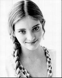 Willow Shields black and white headshot photo print with braid