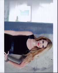 Amy Sutherland In Black With Hand On Hip Photo Print