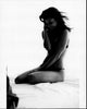 Zoe Saldana Black and White Photo Print - Sitting on Bed