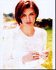 Lauren Cohan headshot photo print in white sweater.
